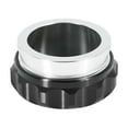 thumbnail image 4 of 2" ID Aluminium Alloy Universal Auto Weld On Filler Neck Cap Oil Fuel Tank Silver Tone Black, 4 of 5