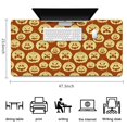 thumbnail image 5 of Long Mouse Pads for Desk,Halloween Pumpkin Silhouette Pattern Desk Mats on Top Of Desks, Desk Mouse Pad Extra Large with 3mm Non-Slip Base and Stitched Edge for Gaming,Office,Work,Home 47.3x23.6in, 5 of 5