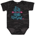 thumbnail image 3 of Inktastic It is Well with My Soul Pink Arrow Boys or Girls Baby Bodysuit, 3 of 5