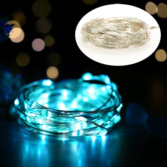 5M 50LED luces de cadena impermeable al aire libre decoración boda Navidad 16 Leyfeng luces de cadena