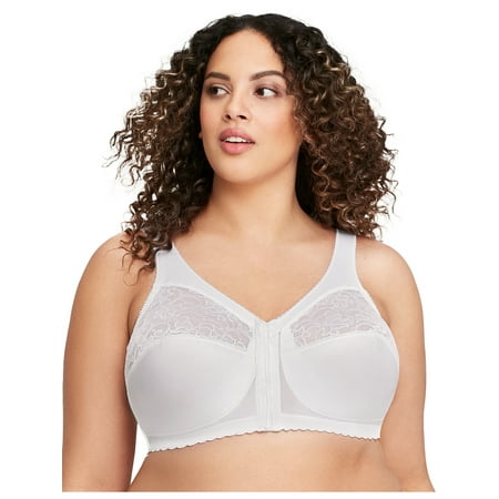 

Glamorise Full Figure Plus Size MagicLift Front-Closure Support Bra Wirefree #1200