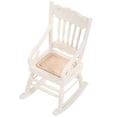 thumbnail image 1 of 1/12 modelo de silla mecedora de madera en miniatura (blanco), 1 of 6