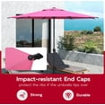 thumbnail image 2 of Abba Patio 9ft Outdoor Patio Umbrella w/ Push Button Tilt and Crank, 8 Ribs, Pink, 2 of 6