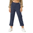 thumbnail image 2 of Girls Capri Pants Summer Trendy Linen Cropped Trouser with Pockets Beach Casual Cruise Fashion Capris Clothes, 2 of 7
