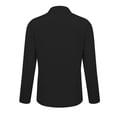 thumbnail image 5 of Lcziwo Dressy Coats for Women Long Sleeve Notch Collar Cardigan Blazer Open Front Office Work Jackets Plain Button Up 2025 Outerwear Black,L, 5 of 5