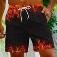 thumbnail image 1 of LSLJS Pantalon Court Décontracté à Imprimé Flamme pour Hommes, Cadeaux pour Hommes, 1 of 9