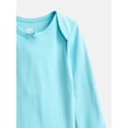 thumbnail image 3 of Wonder Nation Baby Girls Long Sleeve Bodysuits, 3-Pack, Sizes 0-24 Months, 3 of 4