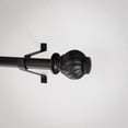 thumbnail image 5 of (2 pack) Mainstays 3/4" Black Knob Adjustable Single Curtain Rod Set, 30"-84", 5 of 10