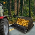 thumbnail image 7 of Tow-Behind Lawn Sweeper, 48" Pull-Behind Leaf & Grass Collector, Large-Capacity Debris Sweeper with Adjustable Brush Height and Easy Dump Rope for Lawn Clippings, 7 of 7