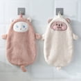 thumbnail image 1 of Jinsinto Hand Towel Children Cartoon Animal Kitchen Bathroom Hanging Wipe Soft Towel, 1 of 5