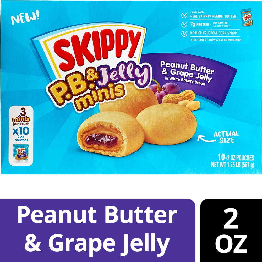 Skippy P B Jelly Minis Grape 10 2 Ounce Pouches Walmart Com Walmart Com