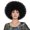 Black, variant on Underwraps Giant Brown Wig, Jumbo Curly Faux Hairpiece For Adult Halloween Costumes, 1970s Disco Theme Parties, Retro Dance Dress Up Events One Size