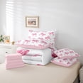 thumbnail image 6 of Castle Fairy Cartoon Bowtie Bedding Comforter Set,Bling Ribbon Bow Knot King Bedding Sets, 6 of 8