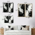 thumbnail image 4 of Designart "Finding Equilibrium Minimal Black and White Art" Abstract Painting Framed Wall Art Set Of 2 - Modern Black Framed Canvas Set For Living Room Decor, 4 of 6