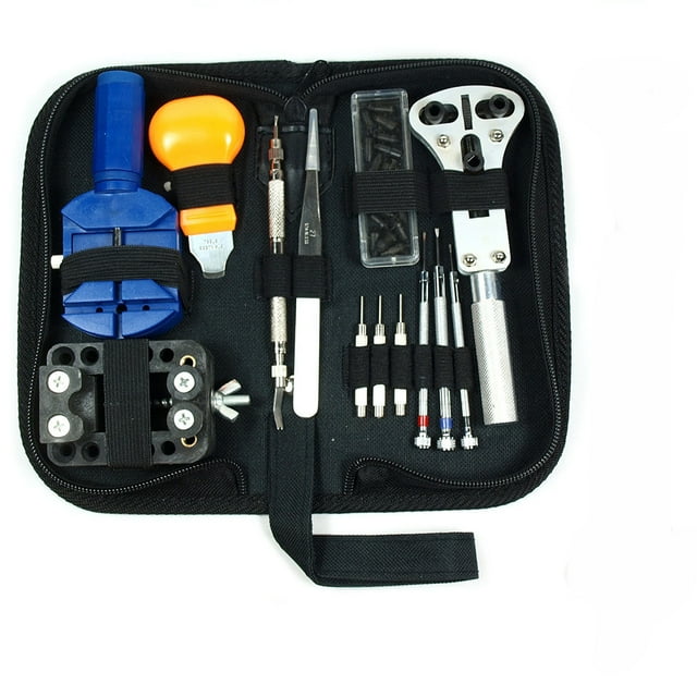 LSLJS 13 Pcs Outil de Réparation Combinaison Outil Montre Changement Batterie Outil de Réparation Ensemble de Montre, Salle de Bain Halloween