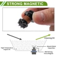 thumbnail image 5 of Unique Bargains Universal Oil Drain Plug Anti Leakage Oil Pan Drain Bolt Screw Thread Repair Aluminum 2 Set with Gasket Black Red Magnetic M12x1.25, 5 of 7