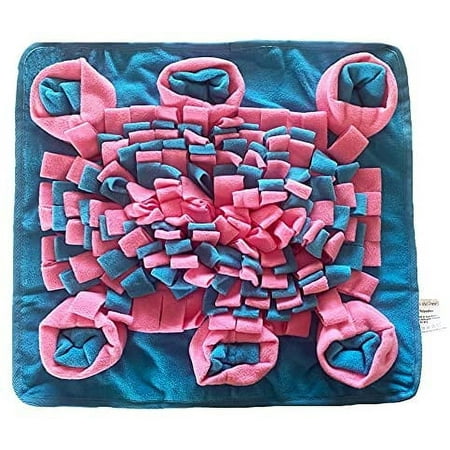 UPC: 0687368649104 | Piggy Poo and Crew Pet Snuffle Activity Mat Pink and Blue