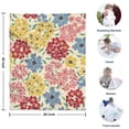 thumbnail image 4 of Pioneer Flower Floral Print Pattern Blanket,Comfortable Soft Flannel Throw Blanket,All Season,Warm Lightweight Blankets for Sofa Bed Couch Living Room Chair,30"x40", 4 of 4