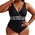 thumbnail image 1 of RXMEKW Swimsuit for Women Plus Size with Ruching and Adjustable Straps, UPF 50+ Sun Protection, Conservative One-Piece Bathing Suit for Beach and Pool, 1 of 9