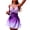 Purple Gradient, variant on Womens One-Piece Swimsuit Gradient Color Skirted Monokini Bikini Style Bathing Suit Gradient XXL