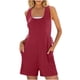 thumbnail image 1 of Sexy Rompers para las Mujeres de Verano sin Mangas Tanque Sudadera con Bolsillos Laterales, Cuello en V Color Sólido Romper Casual para Uso Diario Y de Fiesta, 1 of 6
