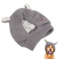 thumbnail image 1 of Gorro de punto cálido para perros protección contra el ruido para mascotas con orejas de conejo ANGGREK  Otros, 1 of 8