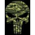 thumbnail image 2 of Men's Marvel Punisher Camo Skull Symbol  Pull Over Hoodie Black Small, 2 of 4