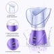 thumbnail image 4 of Vaporizador facial, rociador de niebla humectante para la piel, poros faciales, limpiador profundo, vapor térmico, enchufe de la UE, morado sidaley CE1757-02B, 4 of 6