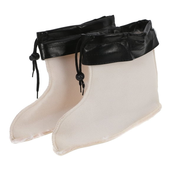 1 par de forros cálidos desmontables para botas de lluvia, forros de tela gruesa para botas de invierno, calcetines cómodos, forro para botas de lluvia, accesorio