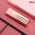 thumbnail image 4 of 10pcs DIY Empty Lipstick Tubes, Round Empty Lipstick Tube Lip Balm Refillable Shell Container, Refillable Lipstick Case for Makeup Accessories Pink, 4 of 9