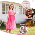 thumbnail image 4 of Jurebecia Princess Dress for Girls Halloween Costume Toddler Kids Sparkling Ball Gown for Fancy Party Cosplay 5-6 Years, 4 of 22
