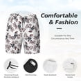 thumbnail image 5 of Balery Bird Mens Swim Trunks Swim Shorts for Men Quick Dry Inseam Beach Shorts with Compression Liner Pocket-Small, 5 of 9