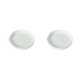 thumbnail image 4 of Advancent Bandeja de flores Platillo para plantas Borde Dureza decorativa Atractivo Decoraciones para exteriores Oficina Plataforma de soporte Blanco 2piezas, 4 of 6