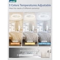 thumbnail image 2 of Ventilador de techo LEDIARY de 20 pulgadas, perfil bajo, regulable, blanco, 2 of 8