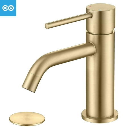 

Single Hole Brass Matte Black Bathroom Faucet with -up Drain Assembly Copper Single Handle Lavatory Sink Basin Faucets Mixer Taps