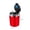 Red, variant on EGYMEN Portable Car Ashtray, Detachable Stainless Steel Vehicle Ashtray with LED Blue Light, Large Capacity Automotive Ashtray with Lid and Rubber Ring Seal
