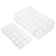 thumbnail image 1 of Estuche de transporte para abalorios, organizador para hacer joyas, apilable, 3 piezas, caja de almacenamiento de polipropileno transparente, contenedor desmontable para uñas, 1 of 6