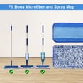 thumbnail image 2 of 4 Pack Microfiber Cleaning Pad for Bona Mop Safe for Hardwood & Hard Surface Floors Dry Wet Floor Cleaning - Includes 2 Microfiber Cleaning Pad and 2 Dusting Pad - Microfiber Mop Pads for 18Inch Mop, 2 of 7