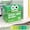 Green, variant on 1 Pack 3.15×2.83in Fresh Green Oval Eye Cartoon Sticky Note Dispenser, Semi Clear Gradient Index Memo Sheets, Residue Free Tabs For Document Organization & Hobby Journal Drafting