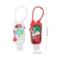 thumbnail image 4 of 5pcs 30ML Serie de Navidad Titulares de desinfectante de manos Botellas de llavero vacías de dibujos animados, 4 of 5