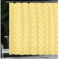 thumbnail image 4 of Ambesonne Yellow Bird Shower Curtain, Ducks and Polka Dots, 69"Wx70"L, Mustard Dark Coral, 4 of 5