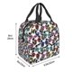 thumbnail image 3 of Fotbe Panda And Glasses Bolsa Térmica con Estampado y Forro de Aluminio Grueso Bolsa de Almuerzo con Bolsillo Frontal para Hombres y Mujeres, Ideal para Trabajo, Escuela, 3 of 8
