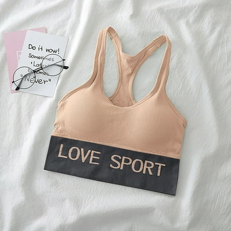 

Wodofoxo Promotion LOVE SPORT Womens Fashion Casual Show Thin Yoga Underwear Vest