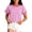 00&Hot Pink241, variant on Tiijoy Girls Casual Striped T Shirt Round Neck Short Sleeve Tshirt, Black, Sizes 2-13