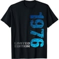 thumbnail image 3 of 49th Birthday Gifts For Men Women 49 Years Old Vintage 1976 T-Shirt Graphic Custom Printed Short Sleeve Shirts Men Clothing, 3 of 6