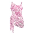 thumbnail image 6 of Tutolipy Bow Hearts Pattern Girls One Piece Swimsuit, Quick Dry Mesh Cover Up Girls' One Piece Swimsuit with Cover Up for Beach 11-12 Years Old, 6 of 10
