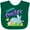 Green, variant on Inktastic Happy Easter Blue Bunny and Eggs in Grass Boys or Girls Baby Bib