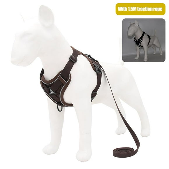 TureClos New Dog Leash Reflective Pet Dog Harness Vest-style Pet Chest Harness Pet Supplies