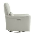 thumbnail image 6 of CHITA Power Recliner Swivel Glider Rocker Nursery Chair with USB for Living Room, Faux Leather in Light Gray, 6 of 14