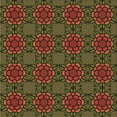 thumbnail image 1 of Ahgly Company Machine Washable Indoor Square Transitional Hazel Green Area Rugs, 6' Square, 1 of 7